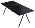 Glossy Nero Marquina black marble office desk, 140 x 80 cm, with sleek surface and modern design for professional workspace.