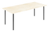 Travertine marble dining table with four legs, 140x80cm, modern design, sturdy construction, ideal for dining room decor.