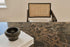 Glossy rectangular Portoro marble dining table with four legs, showcasing elegant black and gold veining, by My Store.