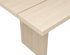 Rectangular dining table by My Store, KANJI model, made of Ash White oak, measuring 160 cm by 80 cm with a 4 cm thickness.