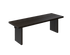 Rectangular KANJI dining table in charcoal oak finish, showcasing smooth surface and modern design for contemporary dining rooms.