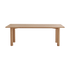 Rectangular dining table by My Store in natural oak finish, showcasing a sturdy wooden table with clean lines and smooth surface.
