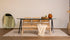 Glossy half oval marble dining table in India Green with V-frame base, 160x80 cm, by My Store.