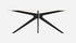 Glossy oval marble dining table with Crema Marfil beige marble top and arch-shaped base, modern and elegant design.