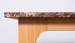 Dark Emperador brown rectangular marble dining table with wooden frame, glossy finish, 160 x 90 cm, modern and elegant design.