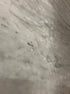 Rectangular Bianco Carrara White marble dining table with four legs, matte grey tint finish, small dent, 180x100 cm.