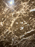 Rectangular Dark Emperador Brown marble dining table with four legs, matte finish, light scratches, 180x90 cm from My Store