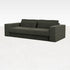 Forest green MINATO sofa by My Store featuring a 5-seater design with plush cushions and modern style.