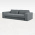 Ocean grey MINATO sofa by My Store, 5-seater Capucine design with plush fabric and modern style, shown in a spacious living room setting.