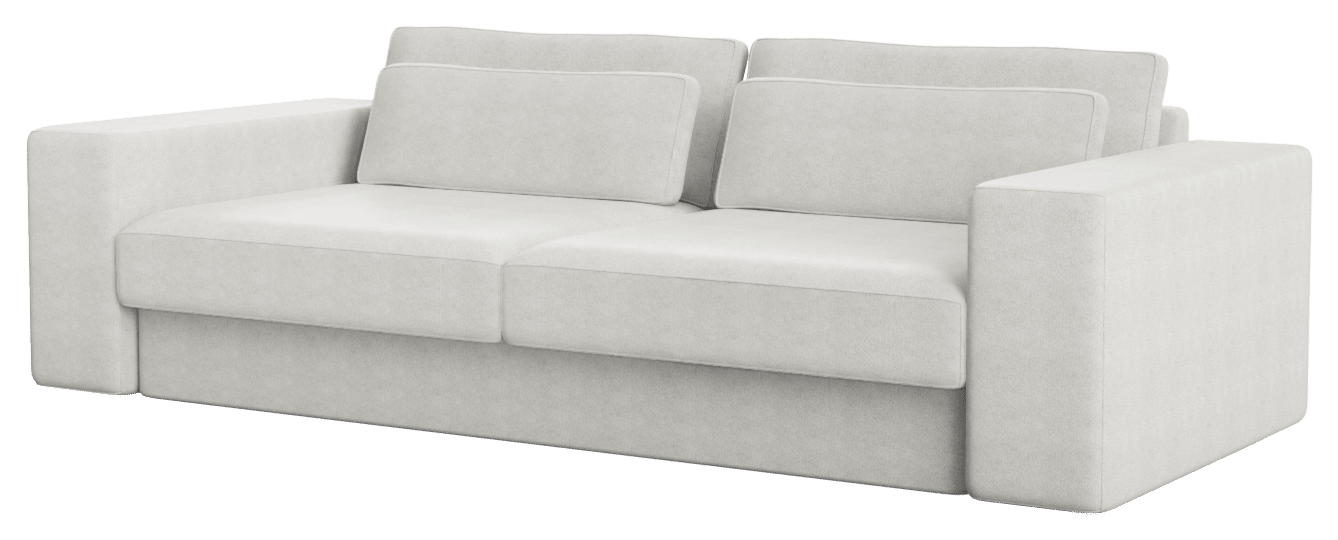 Off-white MINATO 5-seater sofa with plush cushions and modern design, perfect for a stylish living room.