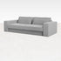 Silver Capucine MINATO sofa from My Store, 2-5 seater with plush fabric and modern design, shown in a stylish living room setting.