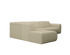 NOLLIE Monza 00 Ivory corner sofa left with plush cushions and stylish design, perfect for modern living rooms.