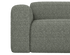 Grey NOLLIE Teddy 03 corner sofa by My Store, featuring a left-facing design and plush fabric for a cozy living room.
