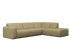 NOLLIE Monza 06 beige right corner sofa from My Store, showcasing plush fabric and modern design with comfortable seating.