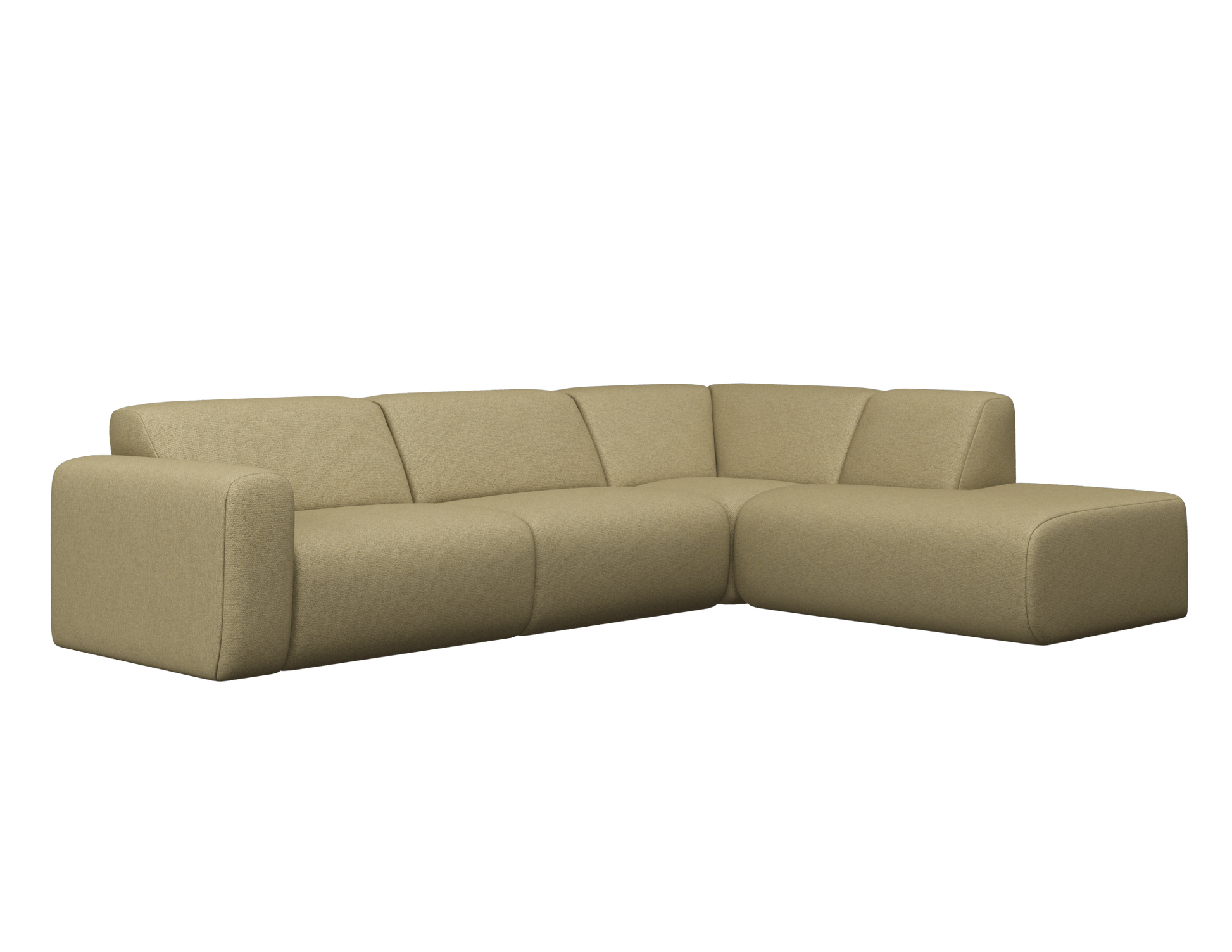 NOLLIE Monza 06 beige right corner sofa from My Store, showcasing plush fabric and modern design with comfortable seating.