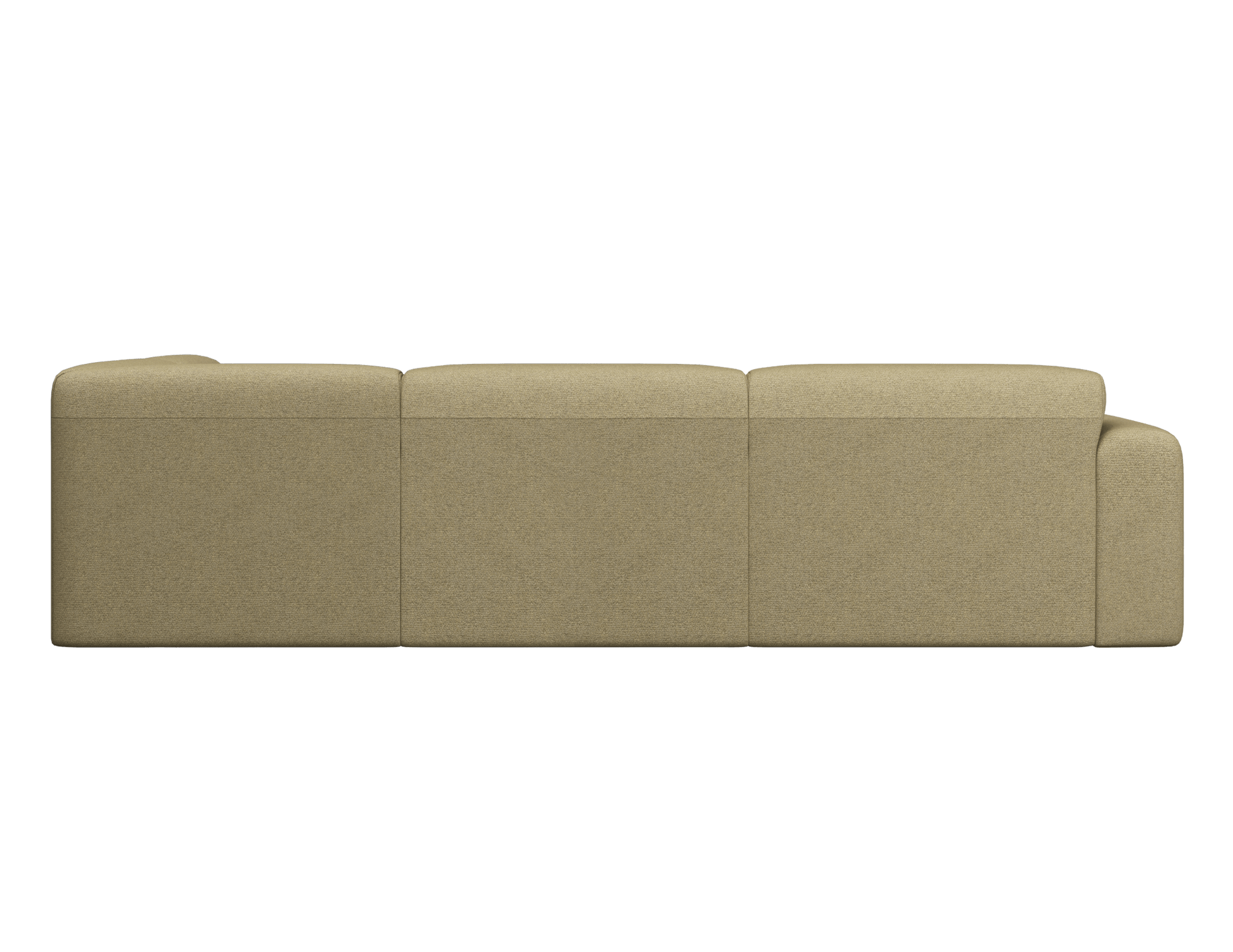 NOLLIE Monza 06 beige corner sofa from My Store, showing the right-facing 2-seater section with plush upholstery.