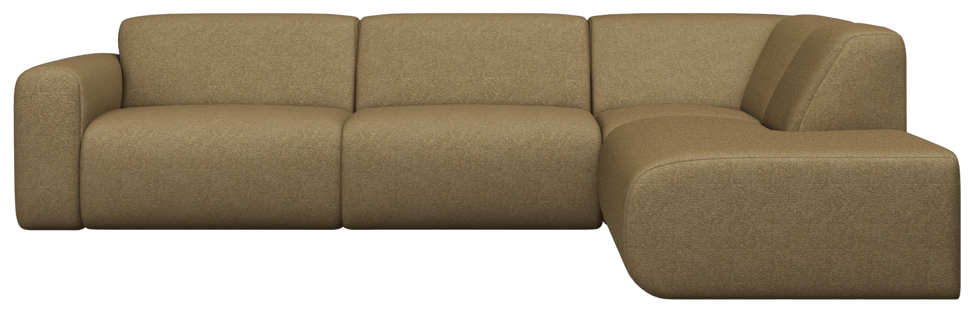 NOLLIE Monza 07 Earth right corner sofa from My Store, featuring plush fabric upholstery and modern design.