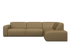 Right corner view of the NOLLIE Monza 07 Earth sofa, a stylish two-seater corner sofa by My Store in earthy tones.