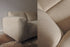 NOLLIE Monza 97 Clay right corner sofa from My Store, showing plush fabric upholstery and modern design in a cozy living room setting.