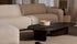 Right corner view of the NOLLIE Teddy 98 Ivory sofa, a plush, modern corner sofa in soft ivory fabric.