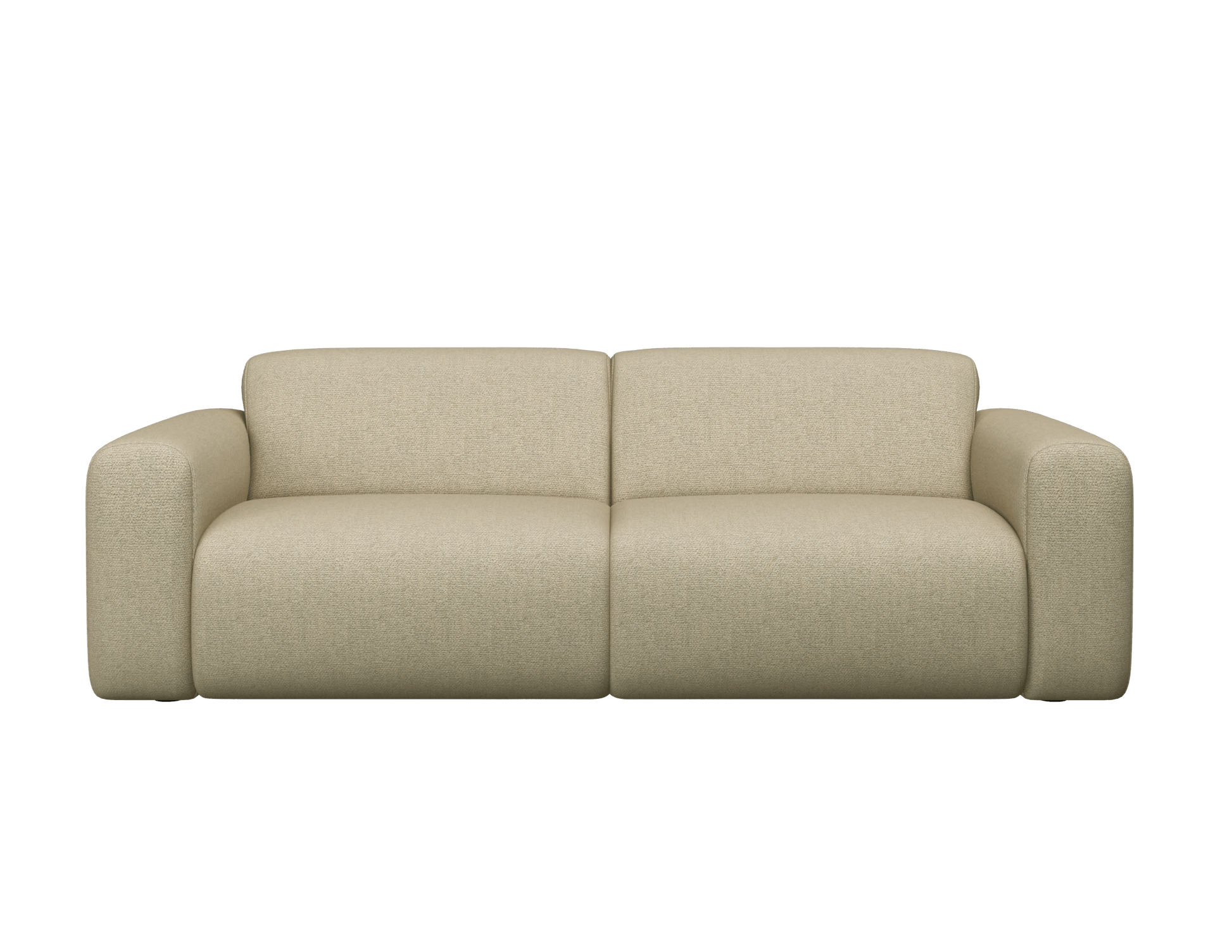 Ivory NOLLIE Monza 00 sofa by My Store, two-seater with modern design and plush fabric upholstery.