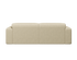 Two-seater NOLLIE Sofa by My Store in Monza 00 Ivory fabric with plush cushions and modern design.