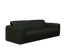Black NOLLIE Monza 88 2-seater sofa from My Store, showcasing plush upholstery and modern design.