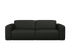 Black NOLLIE Monza 88 2-seater sofa from My Store, featuring modern design and plush fabric upholstery.