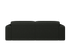 Black NOLLIE Monza 88 2-seater sofa from My Store, featuring sleek modern design with plush cushions and sturdy legs.