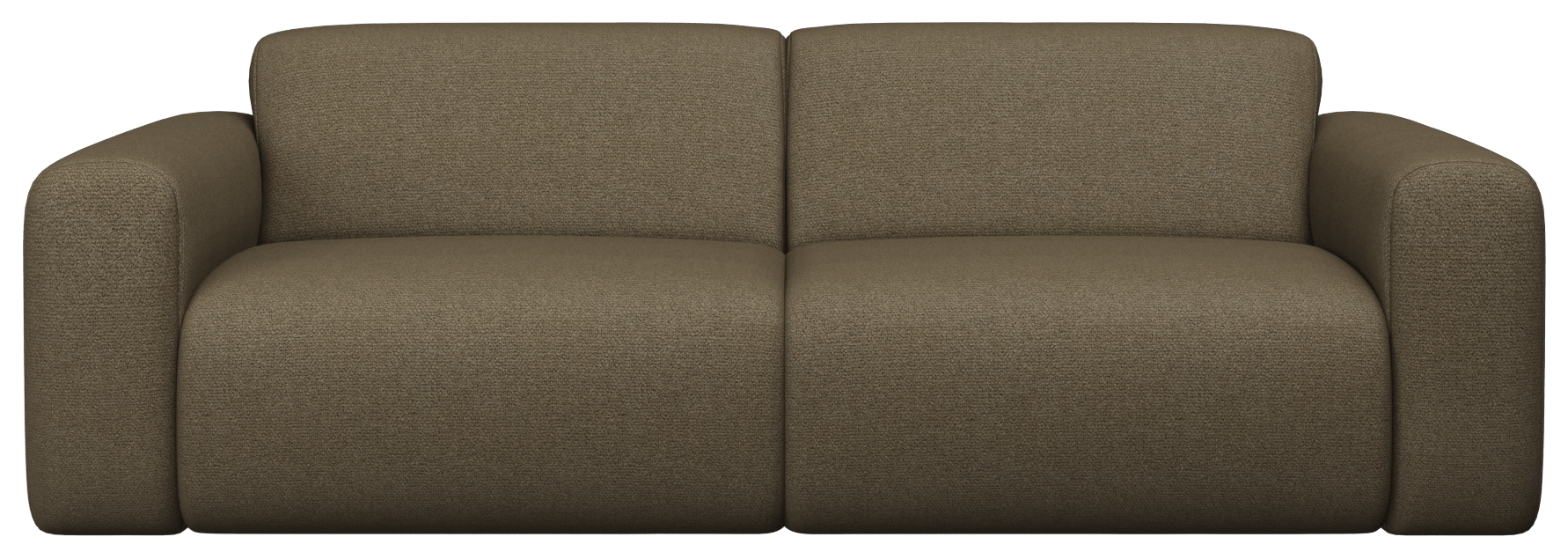 Two-seater NOLLIE Sofa Monza 97 Clay by My Store, featuring plush fabric upholstery and modern design for cozy living rooms.