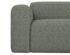 Grey NOLLIE Teddy 03 sofa by My Store, two-seater with plush fabric and modern design, shown in a cozy living room setting.