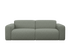 Grey NOLLIE Teddy 03 two-seater sofa by My Store, featuring plush fabric and modern design.