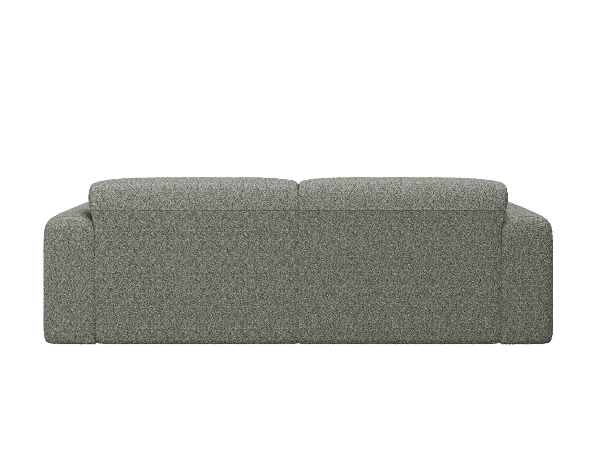 Grey NOLLIE Teddy 03 sofa from My Store, two-seater with plush fabric, modern design, and comfortable cushions.
