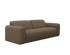 Brown NOLLIE Teddy 04 two-seater sofa from My Store, featuring soft fabric upholstery and a modern, cozy design.