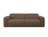 Brown NOLLIE Teddy 04 sofa by My Store, two-seater with plush upholstery and modern design, shown in a cozy living room setting.