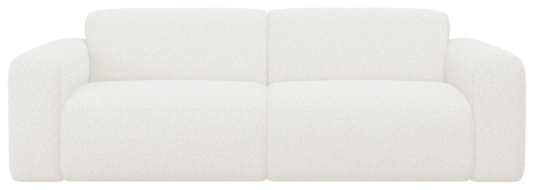 NOLLIE Teddy 98 ivory two-seater sofa from My Store, featuring plush fabric and modern design in a cozy, stylish living room setting.