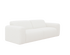 Two-seater NOLLIE Teddy 98 Ivory sofa with soft fabric upholstery and plush cushions, ideal for modern living rooms.