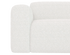 Ivory NOLLIE Teddy 98 2-seater sofa by My Store with plush fabric and modern design, shown with soft cushions and sleek legs.