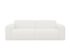 Ivory NOLLIE Teddy 98 two-seater sofa from My Store, featuring plush fabric and cushioned seating.