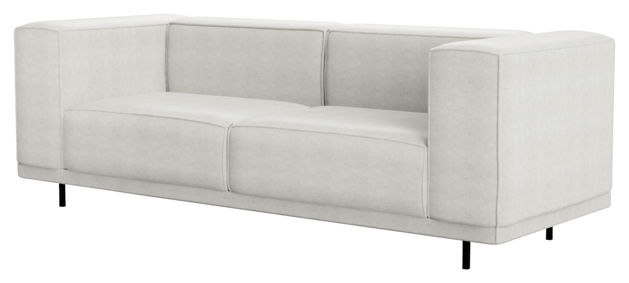 Off-white VICO Capucine sofa by My Store, two-seater with plush fabric and modern design, shown in a bright living room setting.