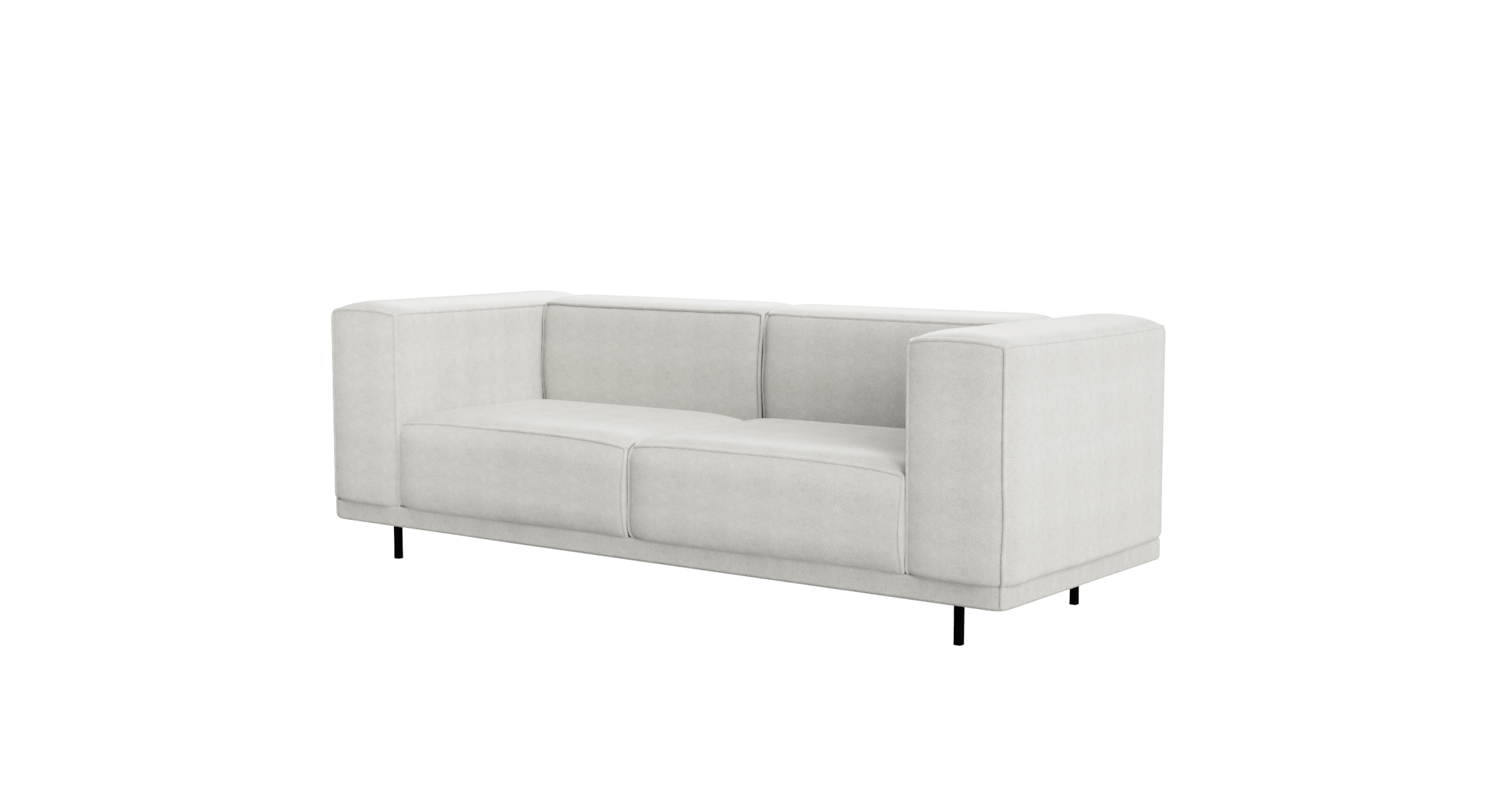 Off-white VICO Capucine sofa from My Store featuring a two-seater design with plush cushions and modern style.