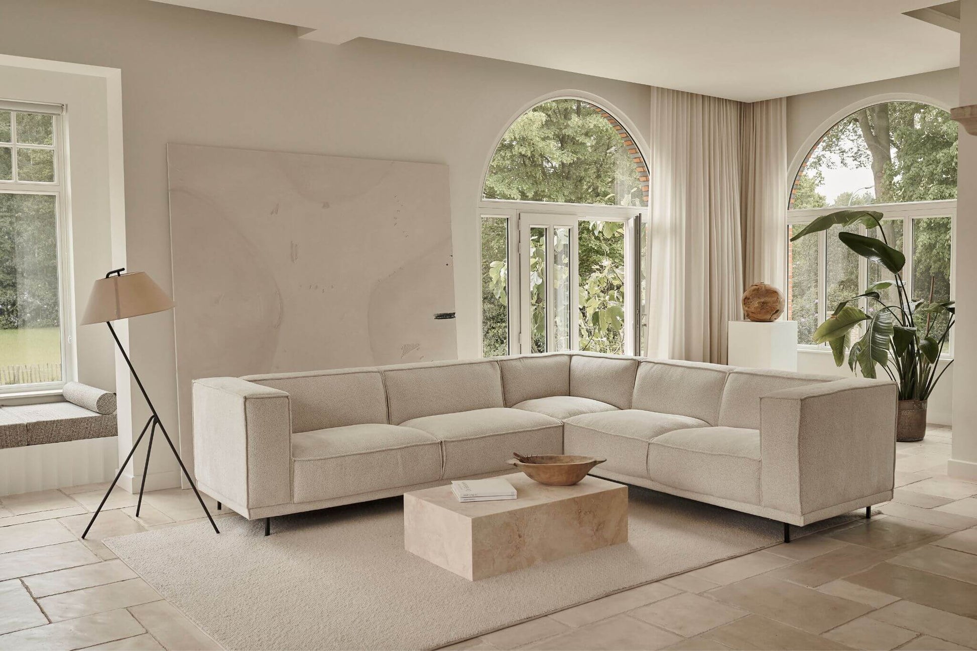 Silver VICO Capucine sofa from My Store featuring a modern 2-seater design with plush cushions and sleek fabric upholstery.