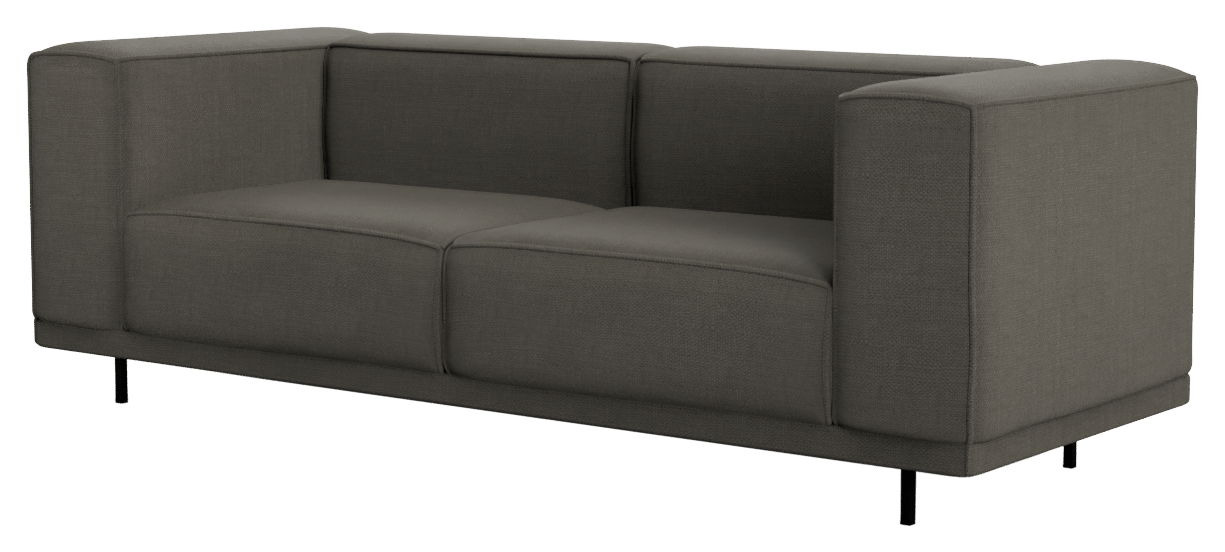 Dark grey VICO Phoebe 2-seater sofa by My Store, shown with plush cushions and modern design for living room comfort