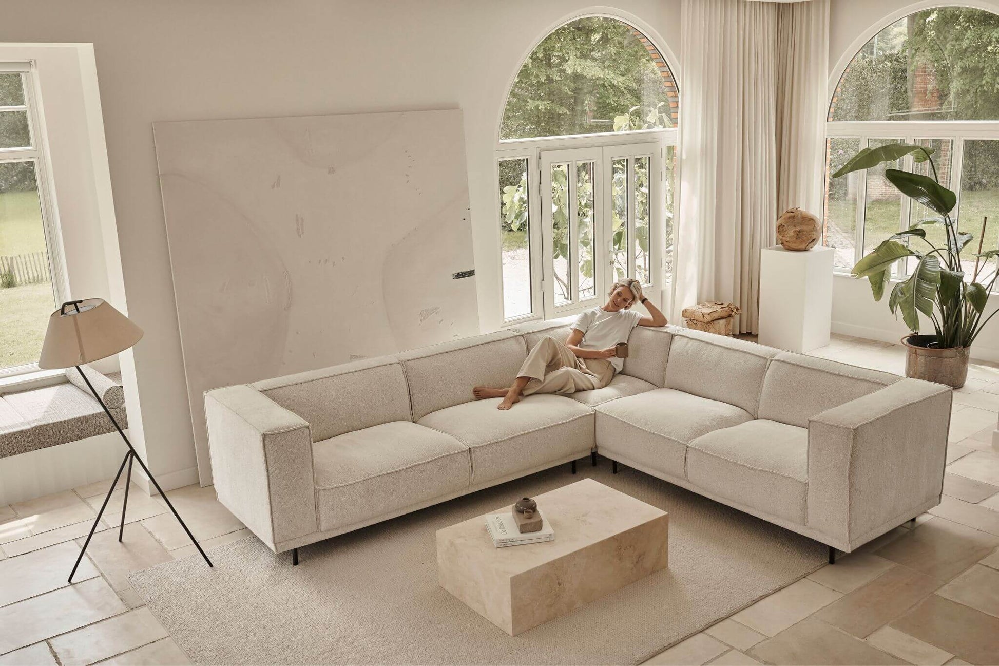 Dark grey VICO Phoebe sofa from My Store, two-seater with plush cushions and modern design, perfect for living room seating.