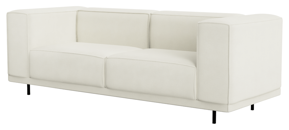 Off-white VICO Phoebe 2-seater sofa by My Store, showcasing plush upholstery and modern design in a cozy living room setting.
