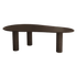 Organic FRANKY dining table by My Store with smoked oak finish, showcasing its sleek rectangular design and natural wood grain.