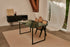 Rectangular India Green marble dining table with U-frame base, matte finish, minor splatter marks, excellent condition.