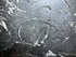 Rectangular Nero Marquina black marble dining table with glossy finish and U-frame design, 220x90 cm.