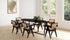 Oval Nero Marquina marble dining table with cross metal frame, glossy black finish, 240x100 cm from My Store.
