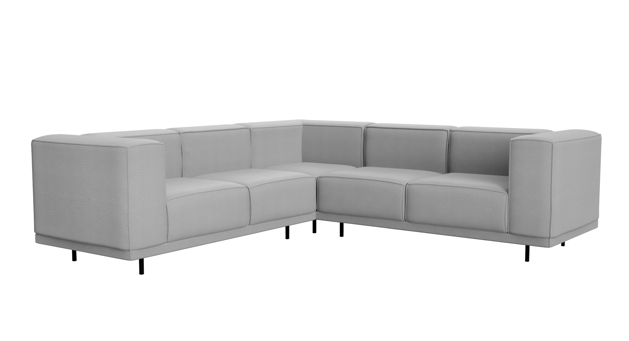 VICO Capucine Silver left corner sofa from My Store, featuring plush upholstery and a modern design for a stylish living room.